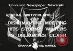 Image of World Disarmament Conference Geneva Switzerland, 1933, second 1 stock footage video 65675066028