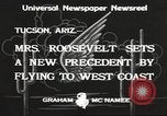 Image of Eleanor Roosevelt Tucson Arizona USA, 1933, second 9 stock footage video 65675066029