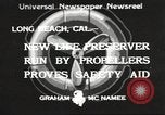 Standbild schwimmen Rohr Long Beach California USA, 1933, aus Sekunde 1 historischem Filmmaterial Videoclip 65675066030