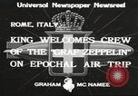 Standbild Graf Zeppelin Rom Italien, 1933, aus Sekunde 5 historischem Filmmaterial Videoclip 65675066031