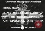 Standbild Graf Zeppelin Rom Italien, 1933, aus Sekunde 6 historischem Filmmaterial Videoclip 65675066031