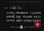 Standbild 128 Jahre alte Frau Delhi California USA, 1933, aus Sekunde 1 historischem Filmmaterial Videoclip 65675066032