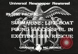 Standbild Motor life boat Pazifik, 1933, aus Sekunde 3 historischem Filmmaterial Videoclip 65675066034