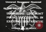 Standbild Motor life boat Pazifik, 1933, aus Sekunde 4 historischem Filmmaterial Videoclip 65675066034