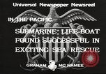 Standbild Motor life boat Pazifik, 1933, aus Sekunde 9 historischem Filmmaterial Videoclip 65675066034