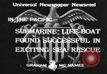 Standbild Motor life boat Pazifik, 1933, aus Sekunde 10 historischem Filmmaterial Videoclip 65675066034