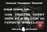 Immagine di Derby inglese Epsom Inghilterra, 1933, secondo 12 filmato di repertorio 65675066036
