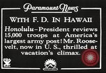 Standbild Franklin Roosevelt Pearl Harbor Hawaii USA, 1934, aus Sekunde 9 historischem Filmmaterial Videoclip 65675066039