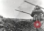Image of British and French soldier advancing France, 1916, second 58 stock footage video 65675066050