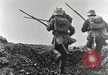 Image of British and French soldier advancing France, 1916, second 59 stock footage video 65675066050