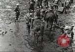 Image of British soldiers in muddy battle in World War 1 France, 1916, second 18 stock footage video 65675066066
