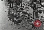 Image of British soldiers in muddy battle in World War 1 France, 1916, second 38 stock footage video 65675066066