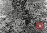 Image of British soldiers in muddy battle in World War 1 France, 1916, second 41 stock footage video 65675066066