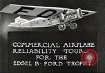 Image of aircraft reliability tour Dearborn Michigan USA, 1925, second 8 stock footage video 65675066082