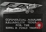 Image of aircraft reliability tour Dearborn Michigan USA, 1925, second 9 stock footage video 65675066082