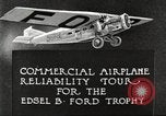 Image of aircraft reliability tour Dearborn Michigan USA, 1925, second 10 stock footage video 65675066082