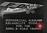 Image of aircraft reliability tour Dearborn Michigan USA, 1925, second 11 stock footage video 65675066082