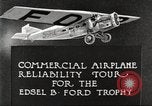 Image of aircraft reliability tour Dearborn Michigan USA, 1925, second 12 stock footage video 65675066082
