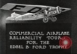 Image of aircraft reliability tour Dearborn Michigan USA, 1925, second 14 stock footage video 65675066082