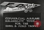 Image of aircraft reliability tour Dearborn Michigan USA, 1925, second 15 stock footage video 65675066082