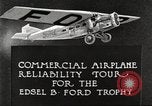 Image of aircraft reliability tour Dearborn Michigan USA, 1925, second 16 stock footage video 65675066082