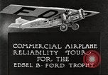 Image of aircraft reliability tour Dearborn Michigan USA, 1925, second 17 stock footage video 65675066082