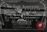 Image of aircraft reliability tour Dearborn Michigan USA, 1925, second 31 stock footage video 65675066082
