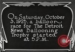 Immagine di Gara a palloncino Detroit Michigan USA, 1925, secondo 13 filmato di repertorio 65675066084