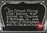 Immagine di Gara a palloncino Detroit Michigan USA, 1925, secondo 53 filmato di repertorio 65675066084