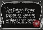Immagine di Gara a palloncino Detroit Michigan USA, 1925, secondo 56 filmato di repertorio 65675066084