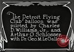 Immagine di Gara a palloncino Detroit Michigan USA, 1925, secondo 57 filmato di repertorio 65675066084