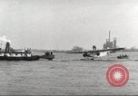 Image of Ford Tri-moter Float plane being tested in water United States USA, 1925, second 44 stock footage video 65675066086