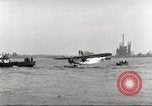 Image of Ford Tri-moter Float plane being tested in water United States USA, 1925, second 49 stock footage video 65675066086