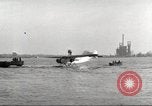 Image of Ford Tri-moter Float plane being tested in water United States USA, 1925, second 51 stock footage video 65675066086
