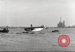 Image of Ford Tri-moter Float plane being tested in water United States USA, 1925, second 52 stock footage video 65675066086