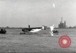 Image of Ford Tri-moter Float plane being tested in water United States USA, 1925, second 53 stock footage video 65675066086