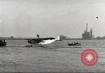 Image of Ford Tri-moter Float plane being tested in water United States USA, 1925, second 54 stock footage video 65675066086