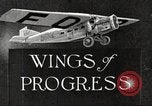 Image of Airplane Reliability Tour Dearborn Michigan USA, 1925, second 1 stock footage video 65675066194