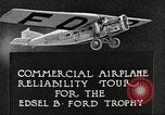 Image of Airplane Reliability Tour Dearborn Michigan USA, 1925, second 13 stock footage video 65675066194