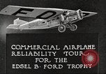 Image of Airplane Reliability Tour Dearborn Michigan USA, 1925, second 14 stock footage video 65675066194