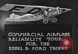 Image of Airplane Reliability Tour Dearborn Michigan USA, 1925, second 15 stock footage video 65675066194