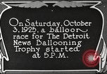 Standbild Balloon race Detroit Michigan USA, 1925, aus Sekunde 1 historischem Filmmaterial Videoclip 65675066197