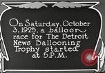 Standbild Balloon race Detroit Michigan USA, 1925, aus Sekunde 4 historischem Filmmaterial Videoclip 65675066197