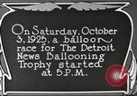 Standbild Balloon race Detroit Michigan USA, 1925, aus Sekunde 5 historischem Filmmaterial Videoclip 65675066197