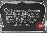 Standbild Balloon race Detroit Michigan USA, 1925, aus Sekunde 6 historischem Filmmaterial Videoclip 65675066197