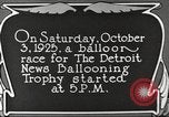 Standbild Balloon race Detroit Michigan USA, 1925, aus Sekunde 7 historischem Filmmaterial Videoclip 65675066197