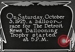 Standbild Balloon race Detroit Michigan USA, 1925, aus Sekunde 9 historischem Filmmaterial Videoclip 65675066197