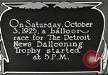 Standbild Balloon race Detroit Michigan USA, 1925, aus Sekunde 11 historischem Filmmaterial Videoclip 65675066197