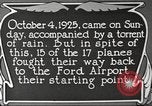 Image of Airplane Reliability Tour Dearborn Michigan USA, 1925, second 8 stock footage video 65675066198