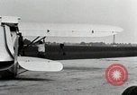 Image of aircraft wing folding mechanism Dearborn Michigan USA, 1926, second 25 stock footage video 65675066200